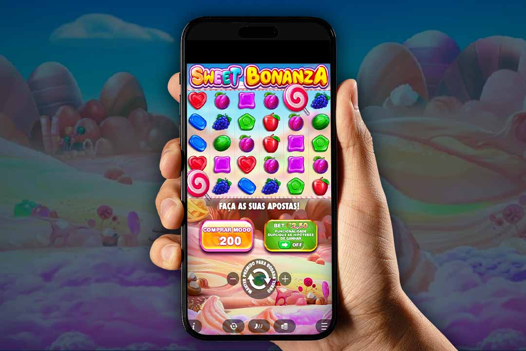 tela de celular com o jogo sweet bonanza